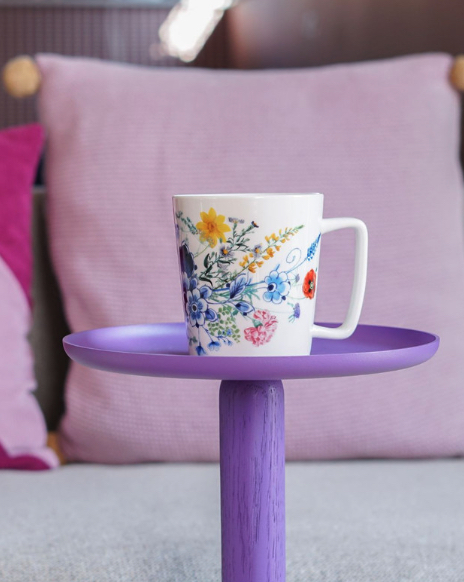 Mok Wildbloemen Bloementuintje Heinen Delfts Blauw