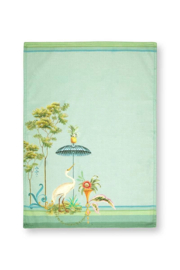 Theedoek Jolie Heron Big Blue - Pip Studio