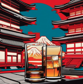 Onderzetter 2 Glazen Japan