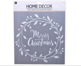 Raamsticker 'Merry Christmas' - Decoris