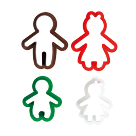 Uitsteekvormpjes 'Gingerbread Family' - Decora
