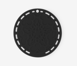 Onderzetter Bloem Zwart Le Creuset
