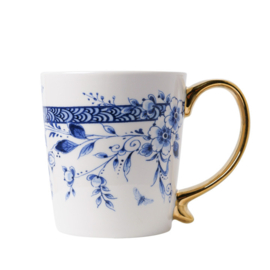 Mok Faience Goud - Heinen Delfts Blauw