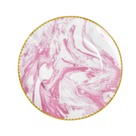 Ontbijtbord Marble Bubblegum Pink - Rice