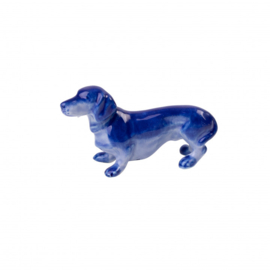 Miniatuur Dachshund - Heinen Delfts Blauw