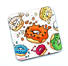Onderzetter 'Tiger Donut Splat' - Fuzzballs