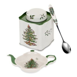 3-delige Theeset - Spode / Pimpernel Christmas Tree