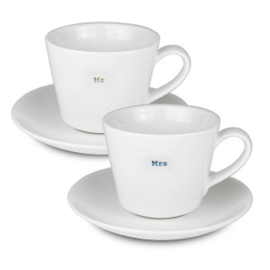 Set Espressokop & Schotels Mrs/Mr - MAKE International