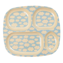 Melamine Vakjesbord Cloud (24,3 cm.) - Rice