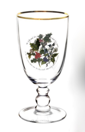 Glas Goblet - Portmeirion The Holly & The Ivy