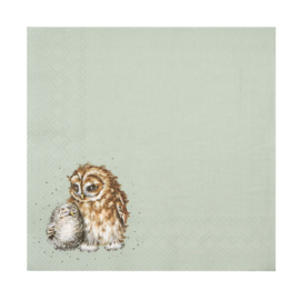 Servetten Owl Together Wrendale Design