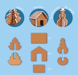 3D Gingerbread House Set Chefclub
