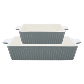 Set Ovenschalen Alice Stone Grey - GreenGate