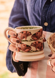 1/2 Pt Mok Oxfordshire Sandy & Black Pig Emma Bridgewater