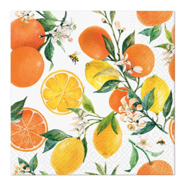 Servetten Citrus Wurm