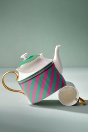 Theepot Chique Stripes Pink Green - Pip Studio