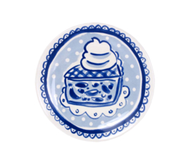 Gebaksbord Taartje Delfts Blond Amsterdam