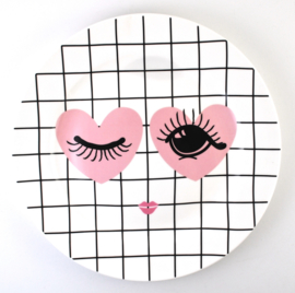 Dinerbord Heart & Eye (26 cm.) - Miss Étoile