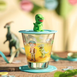 Afdekplaatje voor Glas Dinosaurus - Leonardo