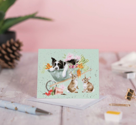 Kaartje Sleeping on the Job Wrendale Designs