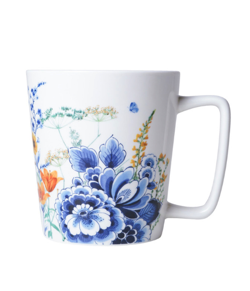 Mok Wildbloemen Bloemenveld Heinen Delfts Blauw