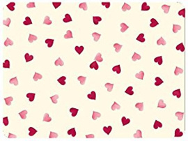 4 Placemats Pink Hearts - Emma Bridgewater