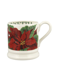 1/2 Pt Mug Poinsettia Emma Bridgewater