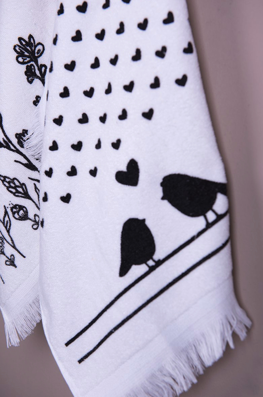 Gastendoekje Love Birds Clayre & Eef