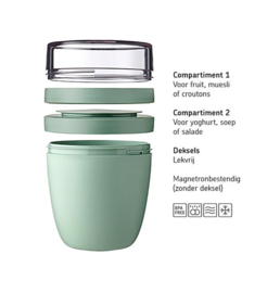 Lunchpot Mini Ellipse Nordic Green Mepal