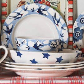Pastabord/-schaal Medium Blue Star Emma Bridgewater