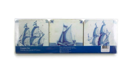 Onderzetters Delfts Blauwe Tegels Schepen Rijksmuseum