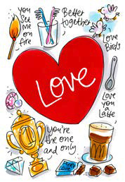 Wenskaart Love Blond Amsterdam