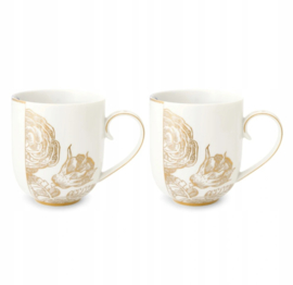 Cadeauset 2 Mokken Royal White (325 ml.) - Pip Studio