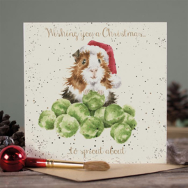 Kerstkaart 'Sprouts' - Wrendale Designs