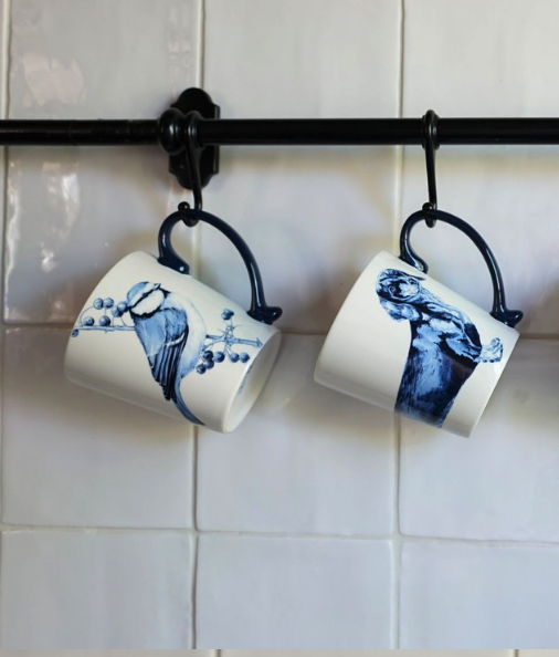 Mok Pimpelmees Heinen Delfts Blauw