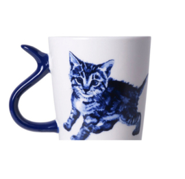 Mok Kattenstaart Heinen Delfts Blauw