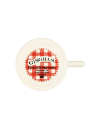 1/2 Pt Mok Red Gingham Good Tea Emma Bridgewater