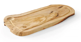 Serveerplank met Groef Olijfhout 40 cm. Hendi