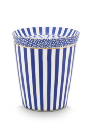 Beker & Theetip Royal Stripes Blue - Pip Studio