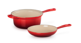 Steel- & Koekenpan Kersenrood Le Creuset