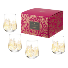 Set 4 Wijnglazen Chelsea Gold Leaf - Portmeirion Sara Miller