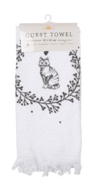 Gastendoekje Lovely Grey Cat Clayre & Eef