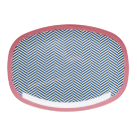 Melamine Bord Sailor Stripe - Rice