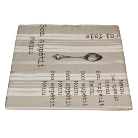 Tafelkleed Menu & Spoon Grey - Campagne