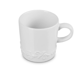 Koffiemok Holly Wit Le Creuset