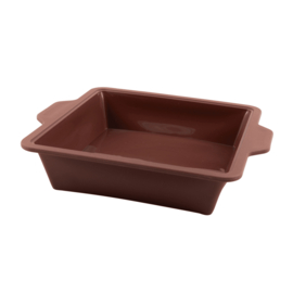 Vierkante Bakvorm Vintage Maroon Point-Vergule