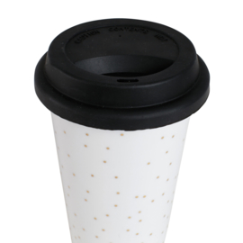 Travel Mug Gold Dots - Sema Design