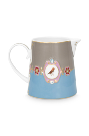 Kan Medallion Blue Khaki (900 ml.) - Pip Studio Love Birds