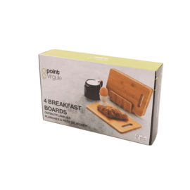 Ontbijtplankjes Bamboe Point-Vergule