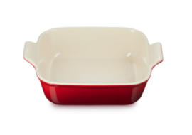 Vierkante Ovenschaal Kersenrood 2,8 liter Le Creuset